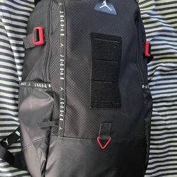 Nike Air Jordan Jumpman Diamond Backpack Large Black Red Book 9A0686-023