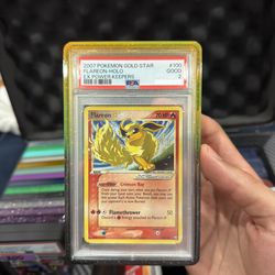 POKEMON GOLD STAR  FLAREON PSA 2
