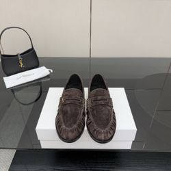 YSL Men’s Leather Shoes With Box 2026 New 