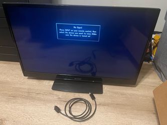 Sharp 32" LED TV and HDMI Cord with DirecTV Remote