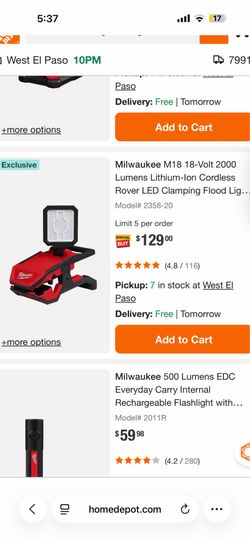 LED Clamping flood light