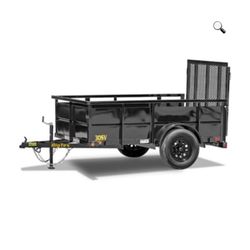 5’ X 8’ Utility Trailer With Ramp / Spare Tire