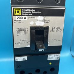 Square D KAL36200 3 Pole 200 Amp Circuit Breaker