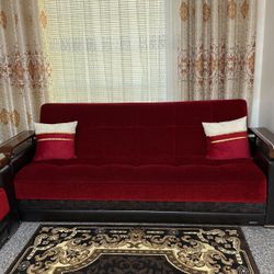 Sofa Set Red 