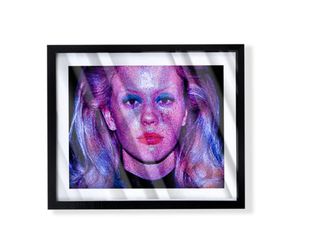 Mia Goth as Maxxxine Art on black frame