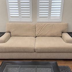 Beige Tan Sofa Couch Set
