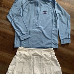 Tarheel Vansport Dryfit Pullover Shirt & Fila Skort. pullover & NWOT Fila Tennis skirt (M)