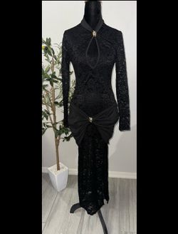 Mesh black dress