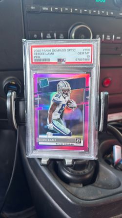 2020 Panini Donruss Optic Ceedee Lamb Pink PSA 10 Rookie Card