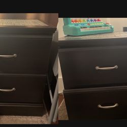 2 Brown Nightstands both  85!! 2 For The Price Of 1 Great Deal