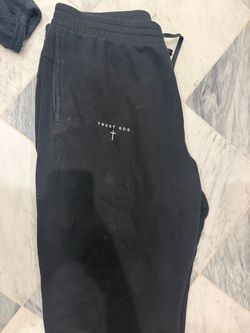 Trust God Black Sweatpants