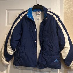Adidas really cute, navy jacket, size medium