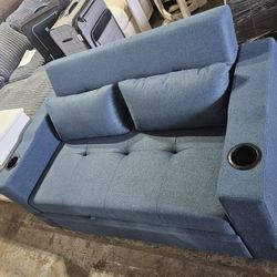 Sofa Cama Con Portavasos
