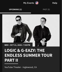 (3) G-eazy tickets