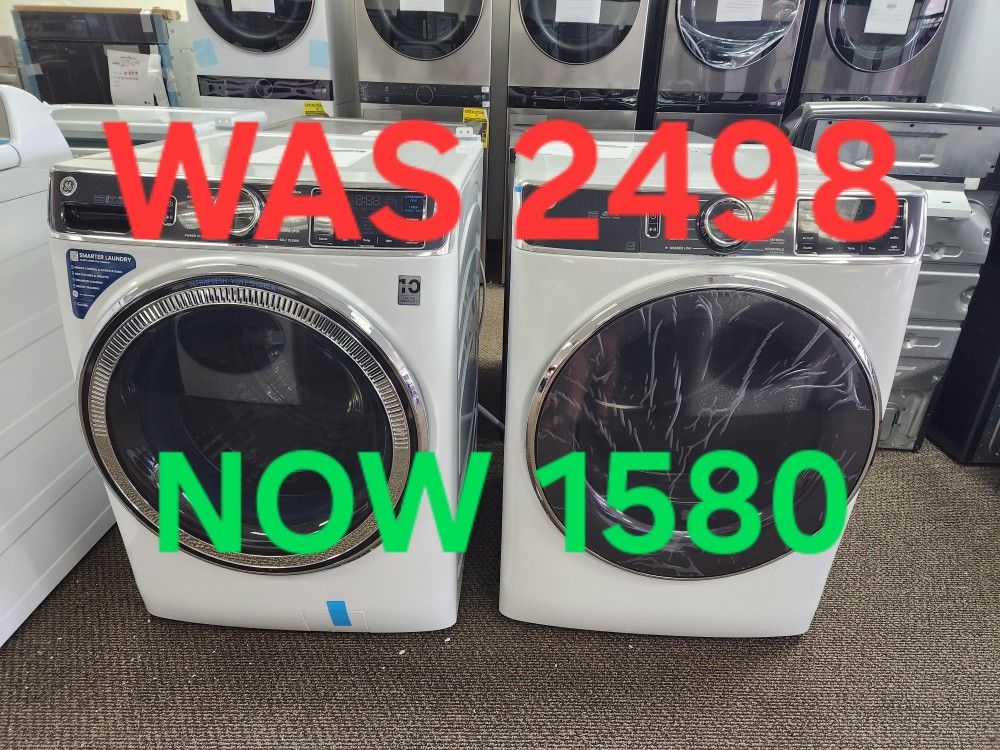 GE WASHER DRYER SET 1580! 0 DOWN 0 FINANCING! 1YR WARRANTY! 48HR