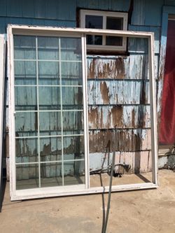 Double glass sliding door