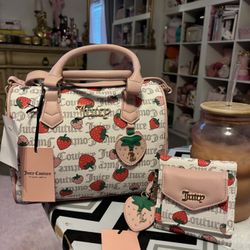 Brand New Juicy Strawberry Purse With Matching Wallet!