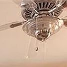 Dynamic ceiling Fan-Light Turns Neon Blue When Lit!