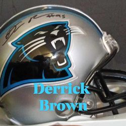 Panthers Mini Helmet Signed