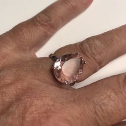 Kunzite 925 Sterling Silver Ring