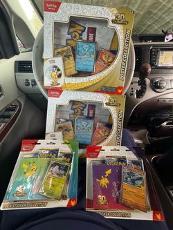 Pokemon 30th Anniversary Poster Collection and 3 pack Blisters