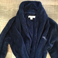 Tommy Bahama Men’s New  Blue & Black Robes - Size Small /Medium 