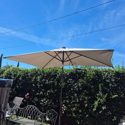 10x6.5" FT Rectangle Market Umbrella Patio Color: Gray Base Not Included 