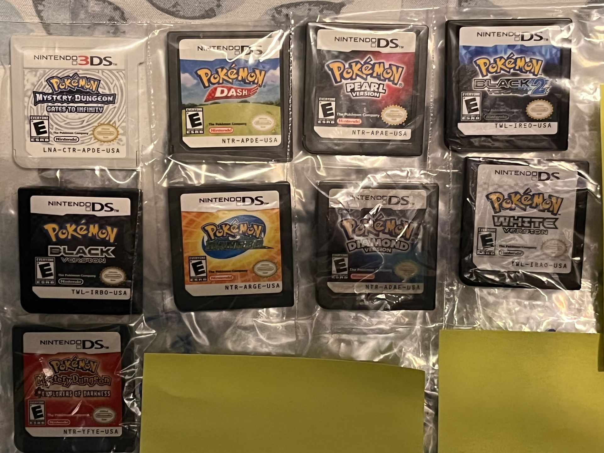 Pokémon Nintendo DS  Original Games Bundle 
