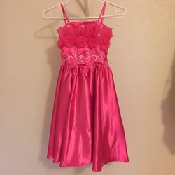 Girls pink gown size 4 y/o $10