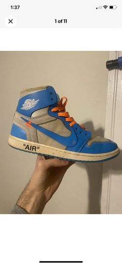 Nike off white Jordan 1 Unc size 11