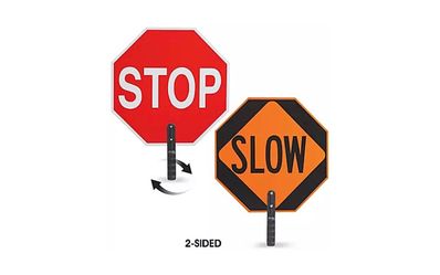 Stop & slow sign