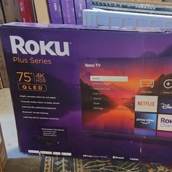 TV 📺 ROKU QLED 75 IN SMART 4K