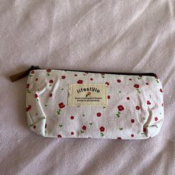 New Pencil Or Makeup Bag (7.5wide By 4” Tall)