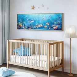 Ocean Theme Canvas Large