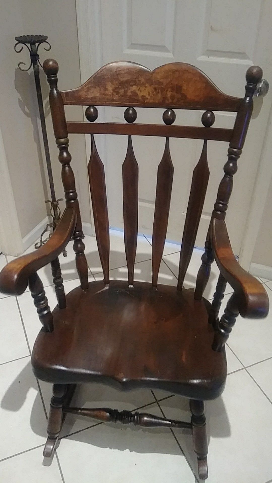 Mahogany rocking chair