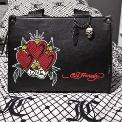 ED Hardy Tote Bag Comes With Straps 