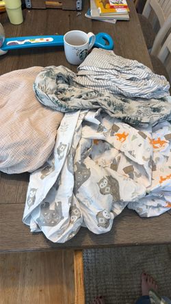 Lot of crib mattress sheets