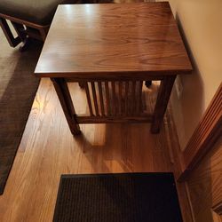 Mission style end table