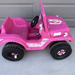Pink Power Wheels Jeep