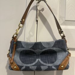 Coach Denim Carly Small