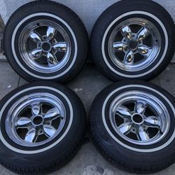 14” American Racing Wheels 5x4.75 Chevy El Camino Monte Carlo S10 Blazer Nova Impala Buick Pontiac Cutlass Wagon GBody 14” Keystone 