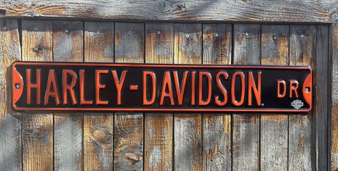 Harley Davidson Street Sign