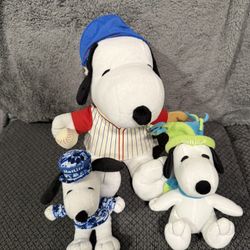 Snoopy stuff animal lot-3 count 