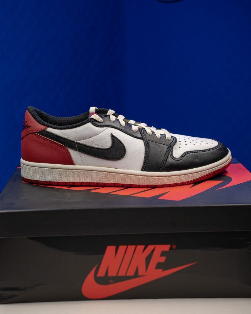 Aged Air Jordan 1 Low OG Black Toe – Size 11.5 – Deadstock
