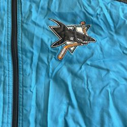 Official-Vintage G-III By Carl Banks SAN JOSE SHARKS Reversible Nylon/ Fleece( Size -Large) $100 OBO
