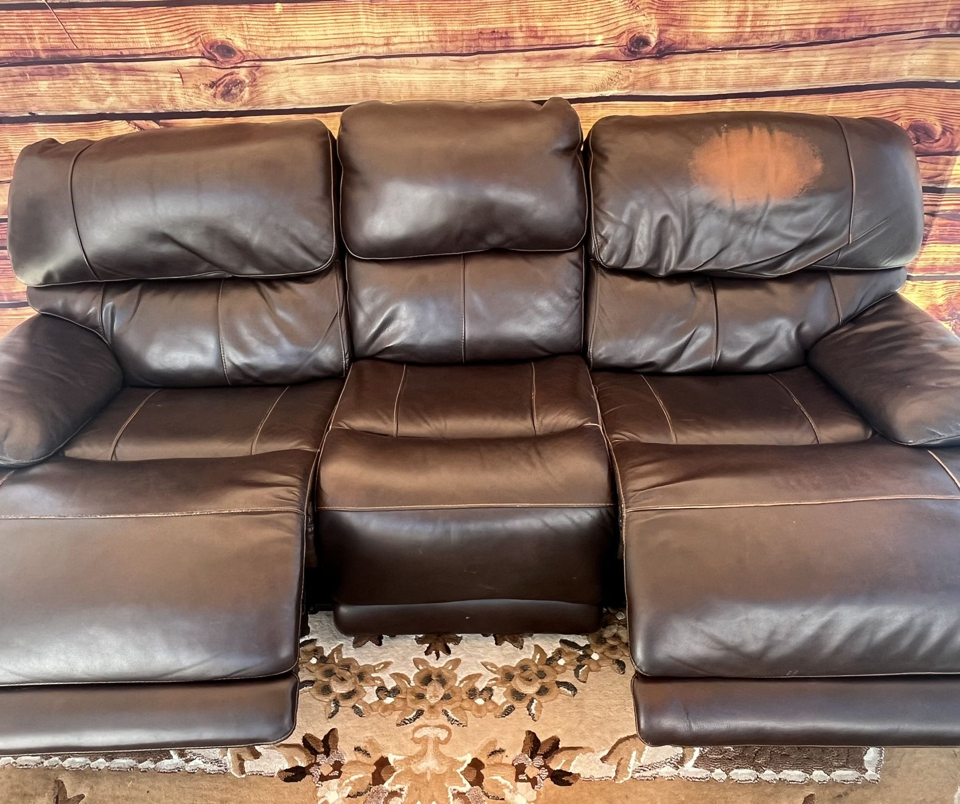 Dark Brown Leather Recliner – Double Comfort, Everyday Luxury 🛋️🔥
