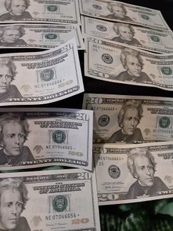 10 Rare $20 Star Notes In Sequence