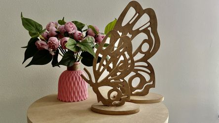 Two Butterflies 10 in and 15 in for Wedding, Party Table Decoration