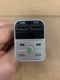 Wireless Bluetooth Car kit handsfree talk MP3 player fm transmitter dual car charger