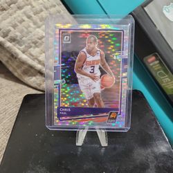 Chris Paul Optic Donruss Silver Pulsar Prizm Basketball Card